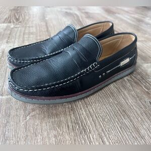 XRAY Black Leather Slip-On Loafers Mens Size 12